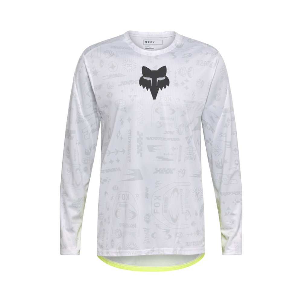 FOX RANGER LS JERSEY LUNAR SE langärmlig Weiss