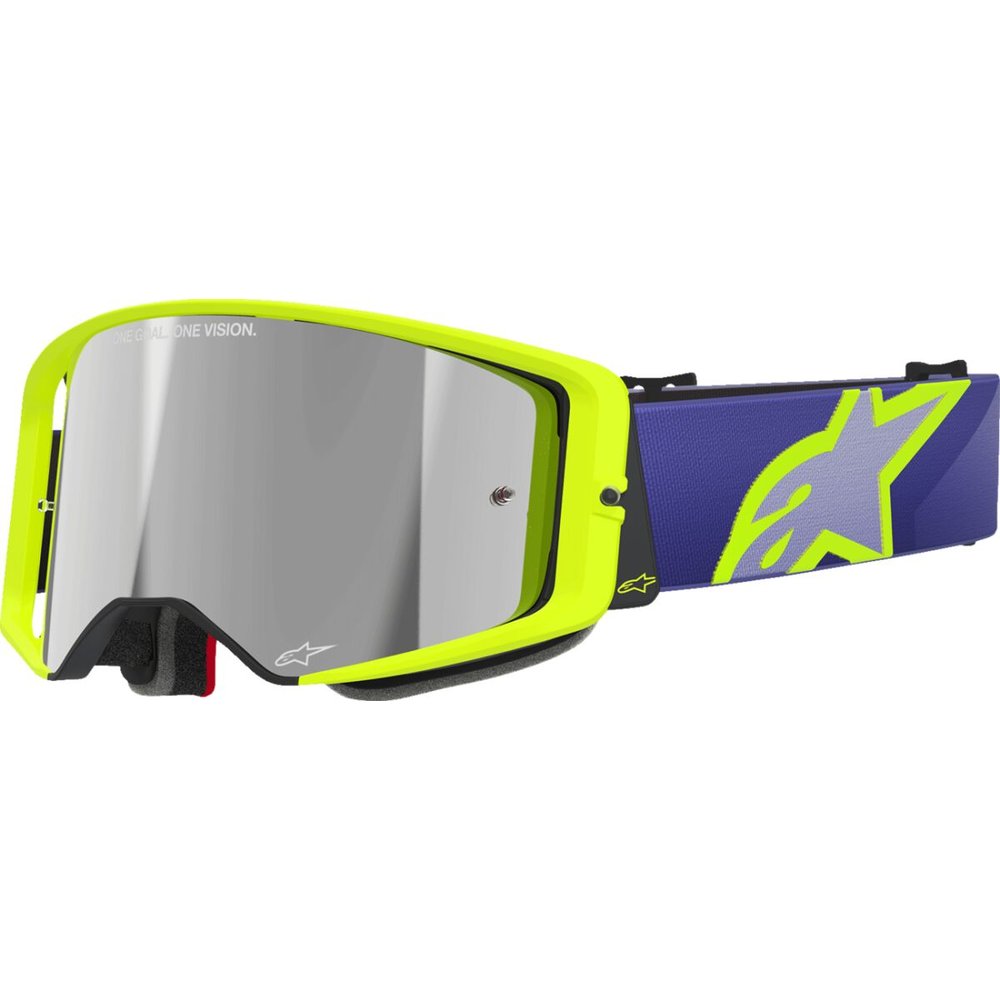 ALPINESTARS Supertech Corp Brille lila/gelb verspiegelt-silber