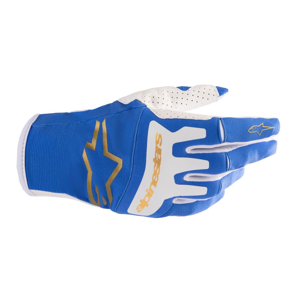 ALPINESTARS Techstar MX MTB Handschuhe blau gold
