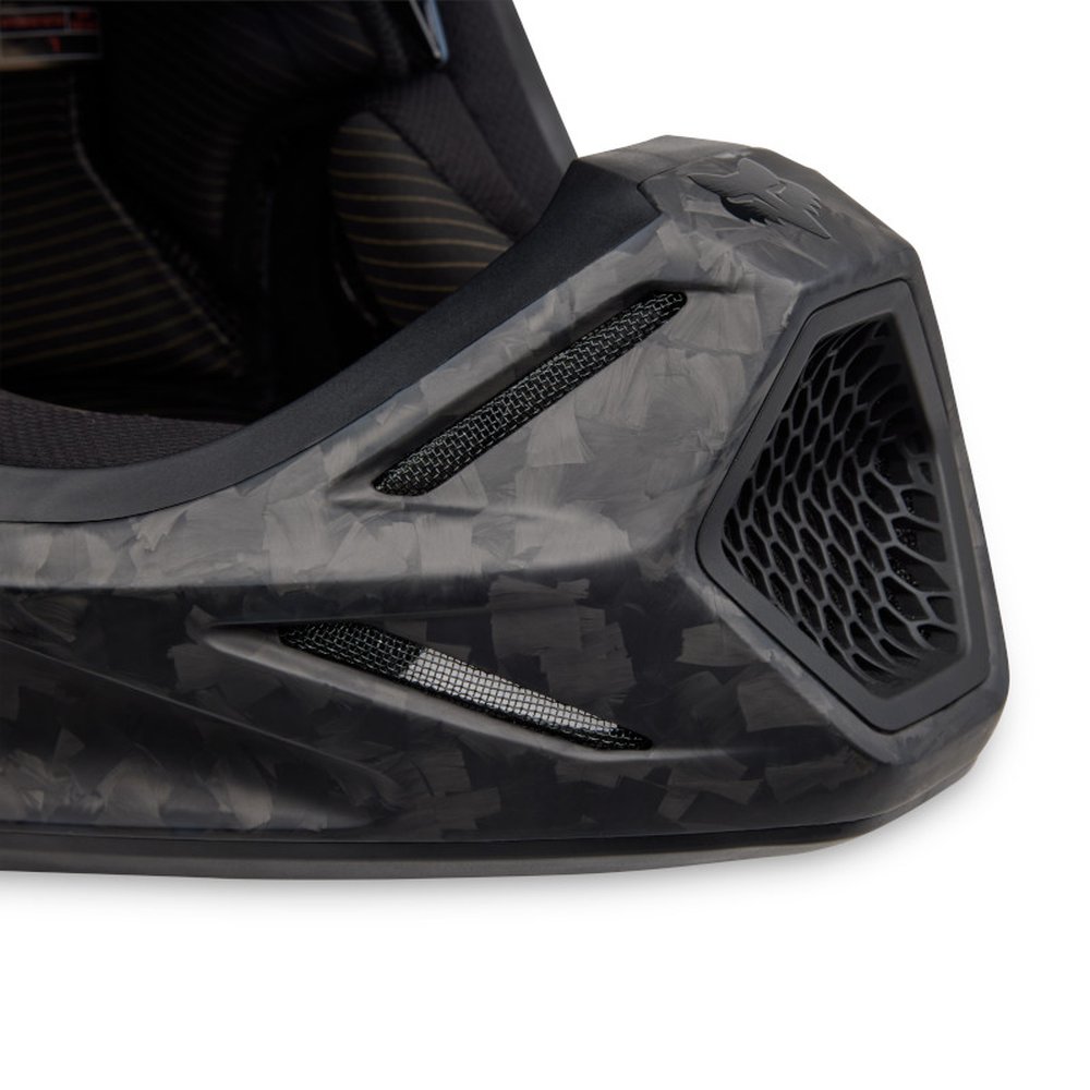 FOX V3 RS CARBON SOLID Motocross Helm Matt Schwarz