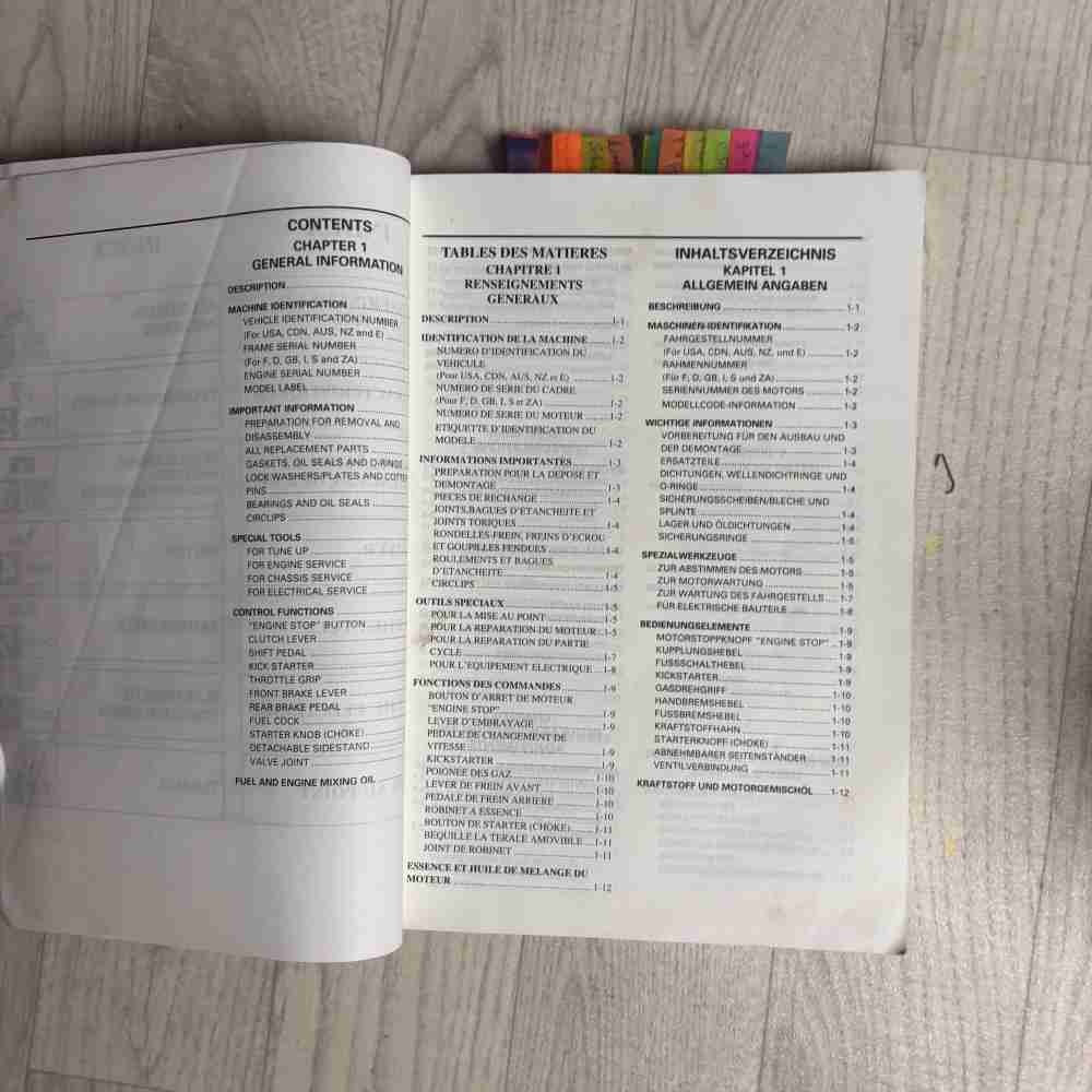 YAMAHA YZ80(K)/LC YZ80LW(K) 1998 4ES-28199-85 Motorrad-Handbuch gebraucht