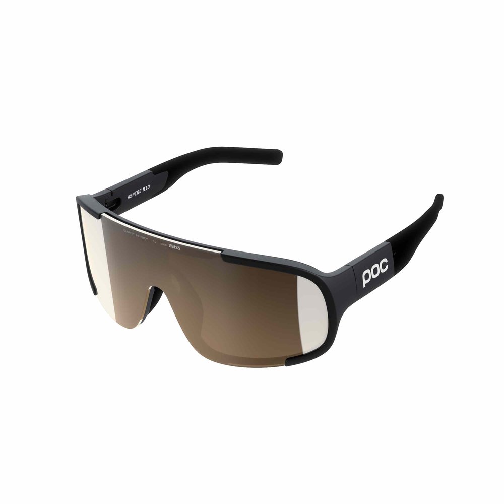 POC Aspire Mid Gravel Brille Uranium Black/Clarity Trail/Partly Sunny Silver
