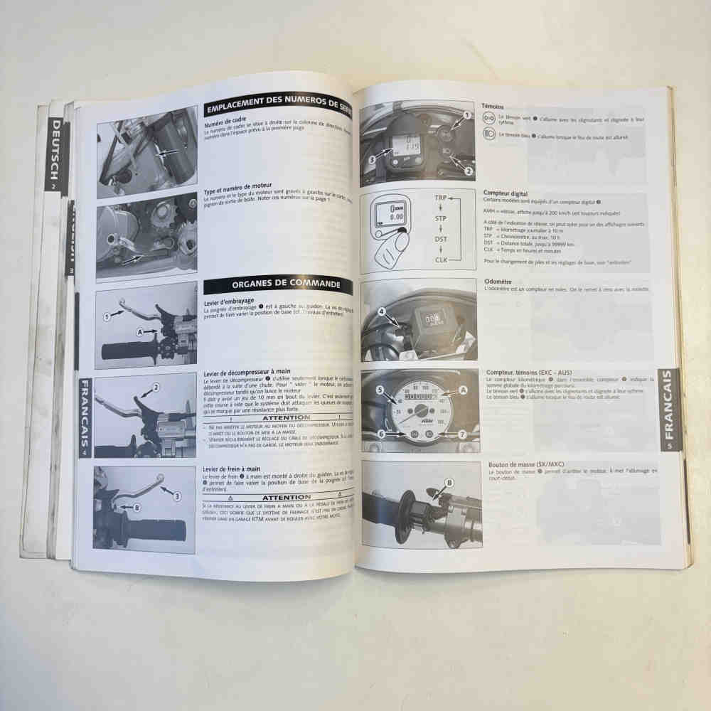 KTM 400/520 SX/MXC/EXC Racing 2002 321017 Motorrad-Handbuch gebraucht