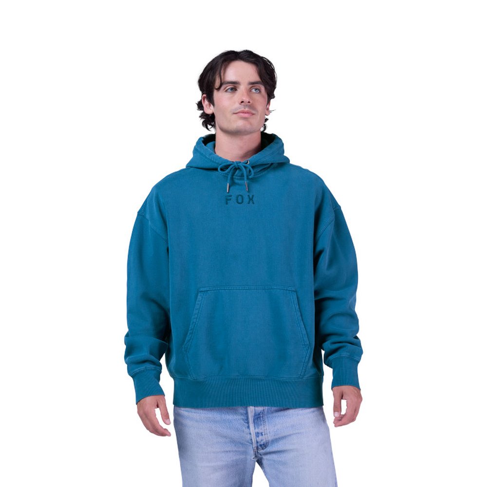 FOX WORDMARK OVERSIZED FLEECE PO Hoodie Kapuzen Pullover Twilight