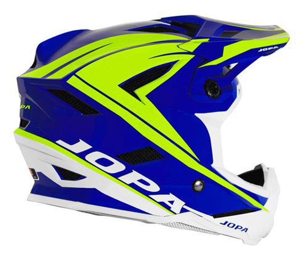 JOPA Flash MTB Helm blau neongelb