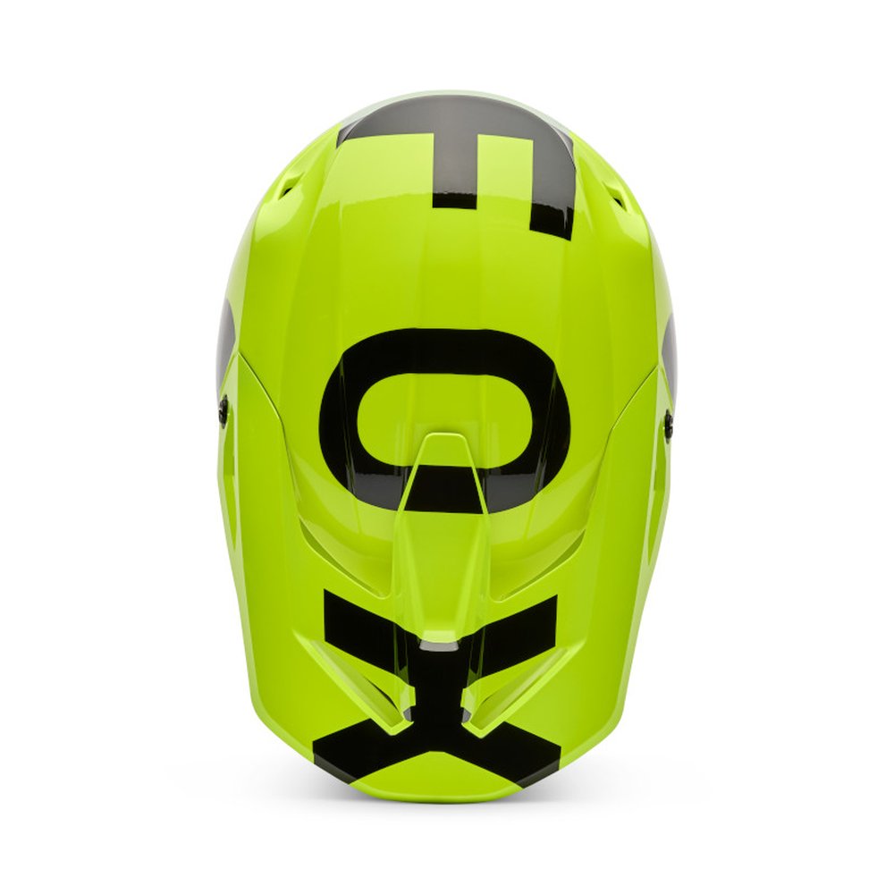 FOX V1 SHIELD Motocross Helm Neon Gelb