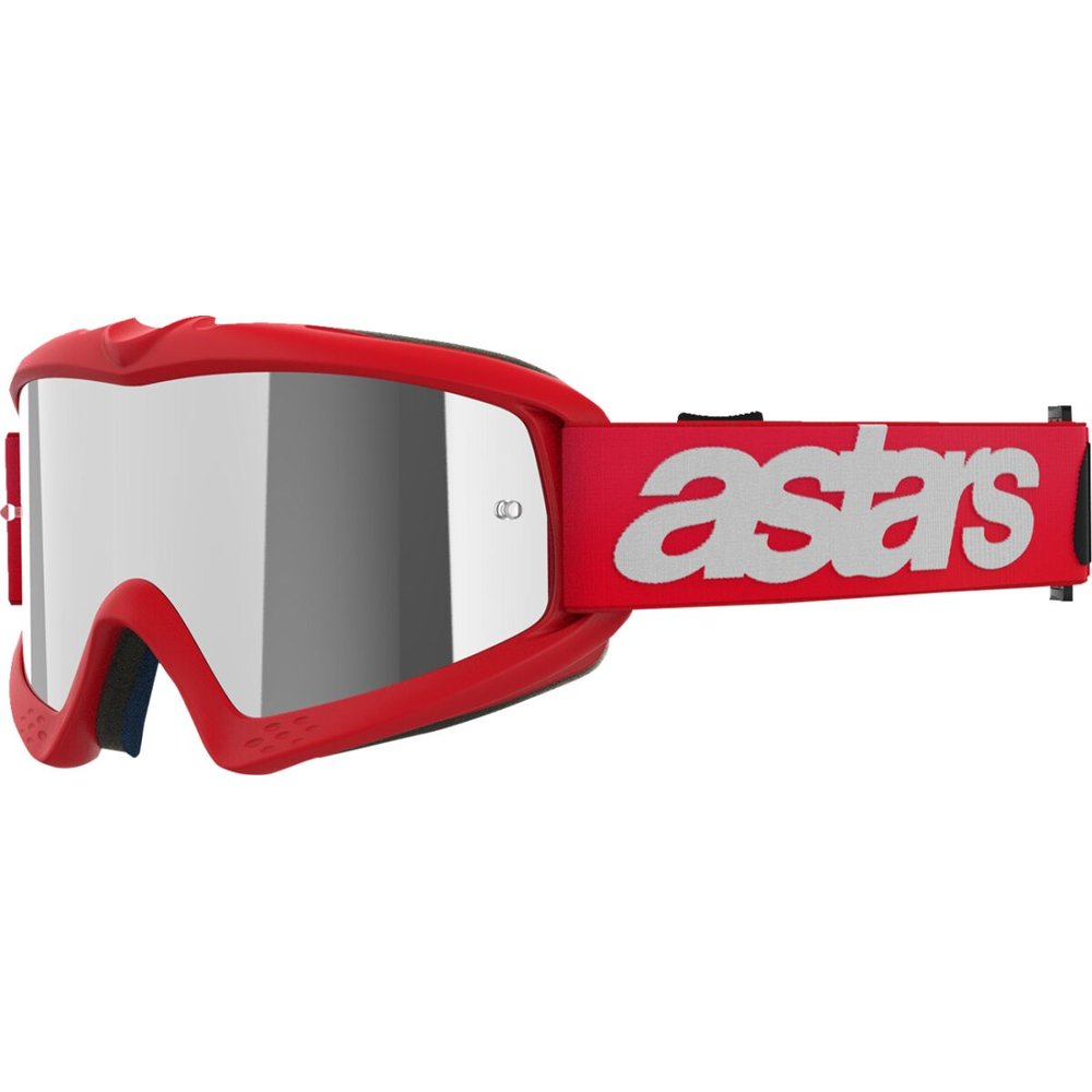 ALPINESTARS Bision Blaze Youth Kinder Brille rot silber verspiegelt