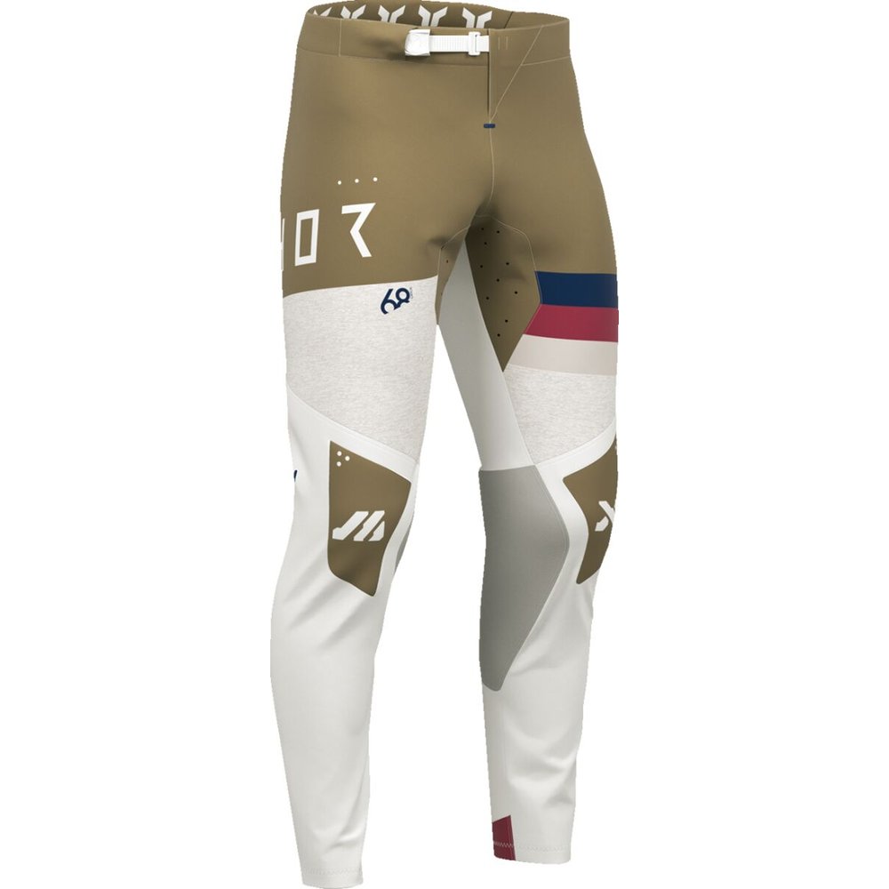 THOR Sportmode League Motocross Hose weiss/Kupfer