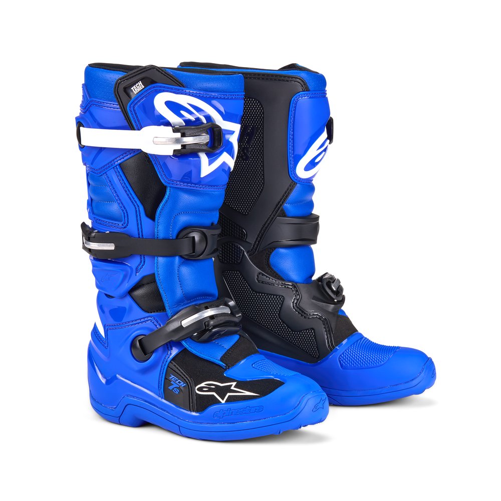ALPINESTARS Tech 7s Kinder Motocross Stiefel blau schwarz weiss ALPINESTARS Tech 7s Kinder Motocross Stiefel blau schwarz weiss