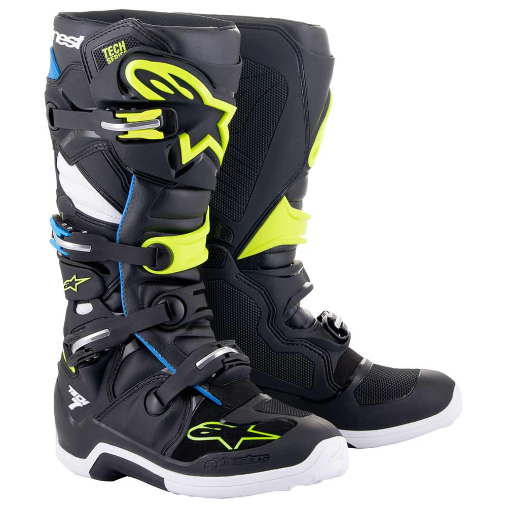 ALPINESTARS Tech 7 Motocross Stiefel schwarz blau gelb