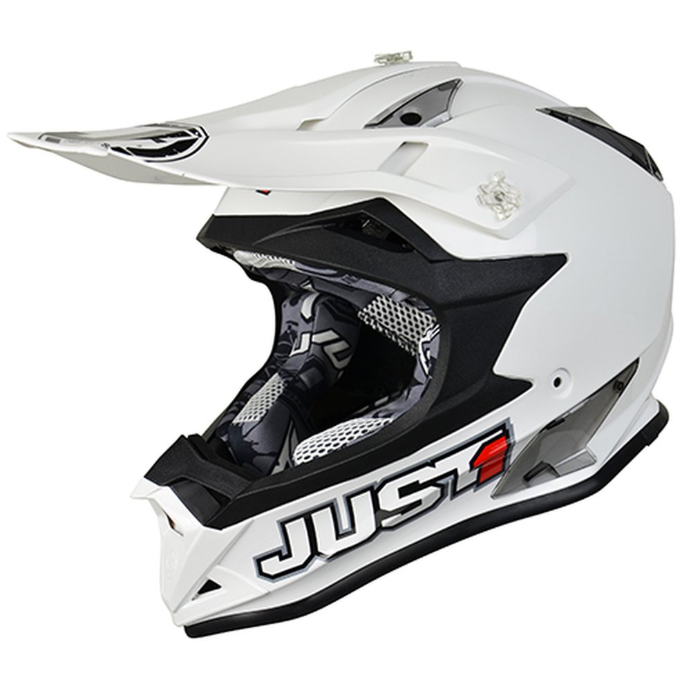 JUST1 J32 Pro Solid Motocross Helm weiss