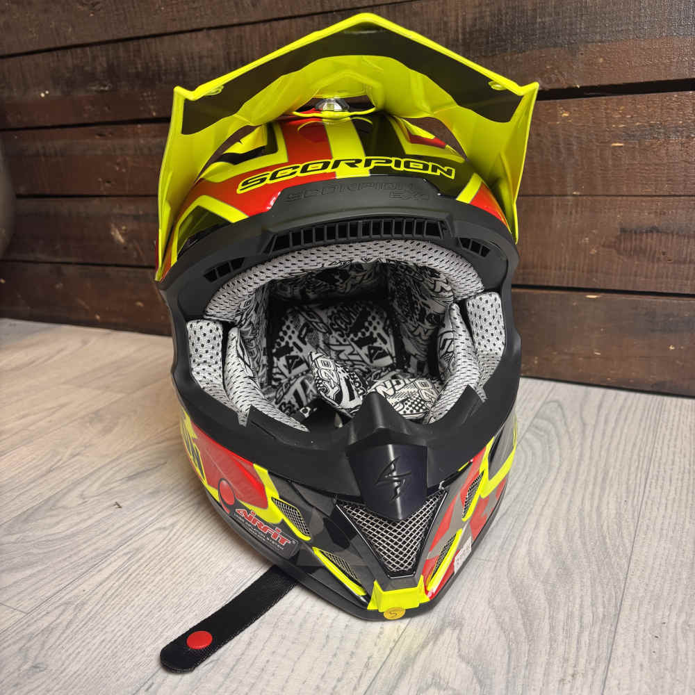SCORPION VX-20 Motocross Helm gelb rot B-WARE SCORPION VX-20 Motocross Helm gelb rot B-WARE