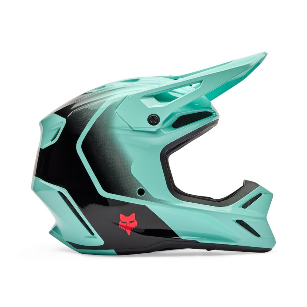 FOX V3 DRIP Motocross Helm Turquoise