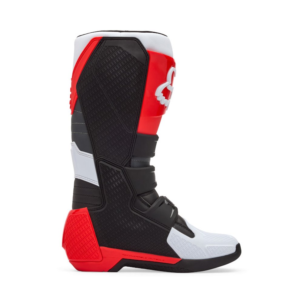 FOX COMP BOOT Motocross Stiefel Weiss/Neon Rot