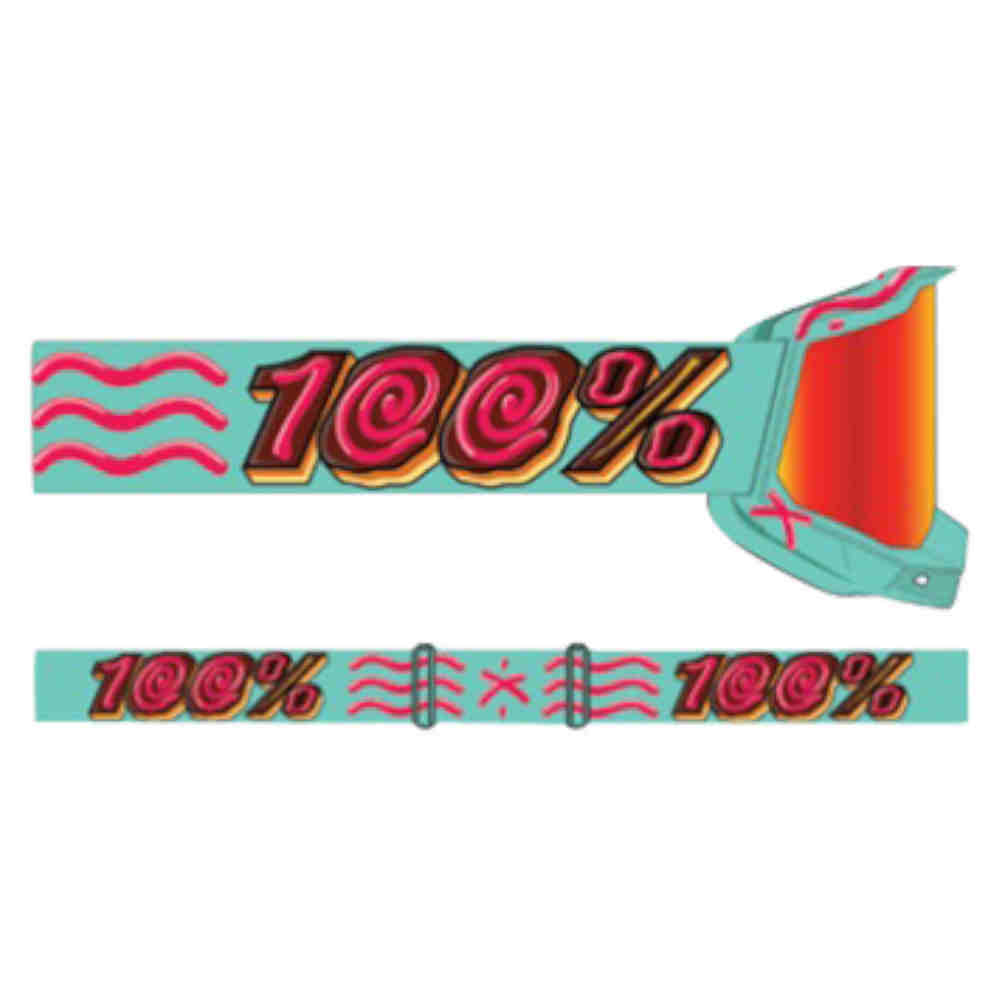 100% Accuri 2 Limited Donut 4.0 Brille rot verpiegelt