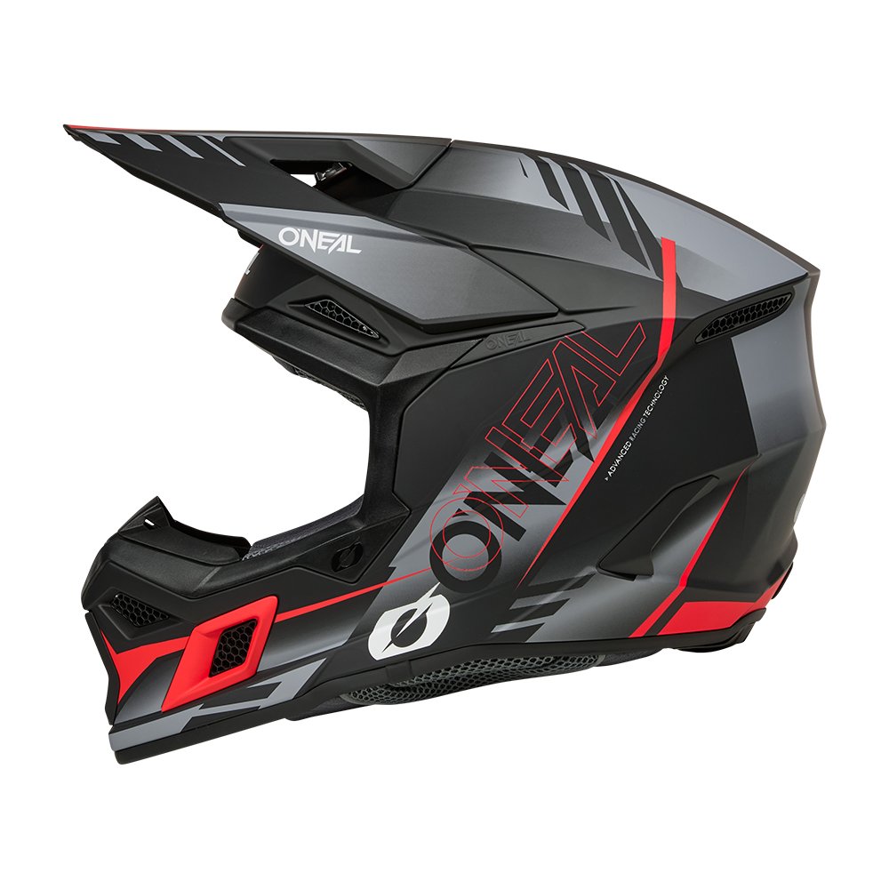 ONEAL 3SRS Motocross Helm Haze schwarz/grau/rot ONEAL 3SRS Motocross Helm Haze schwarz/grau/rot