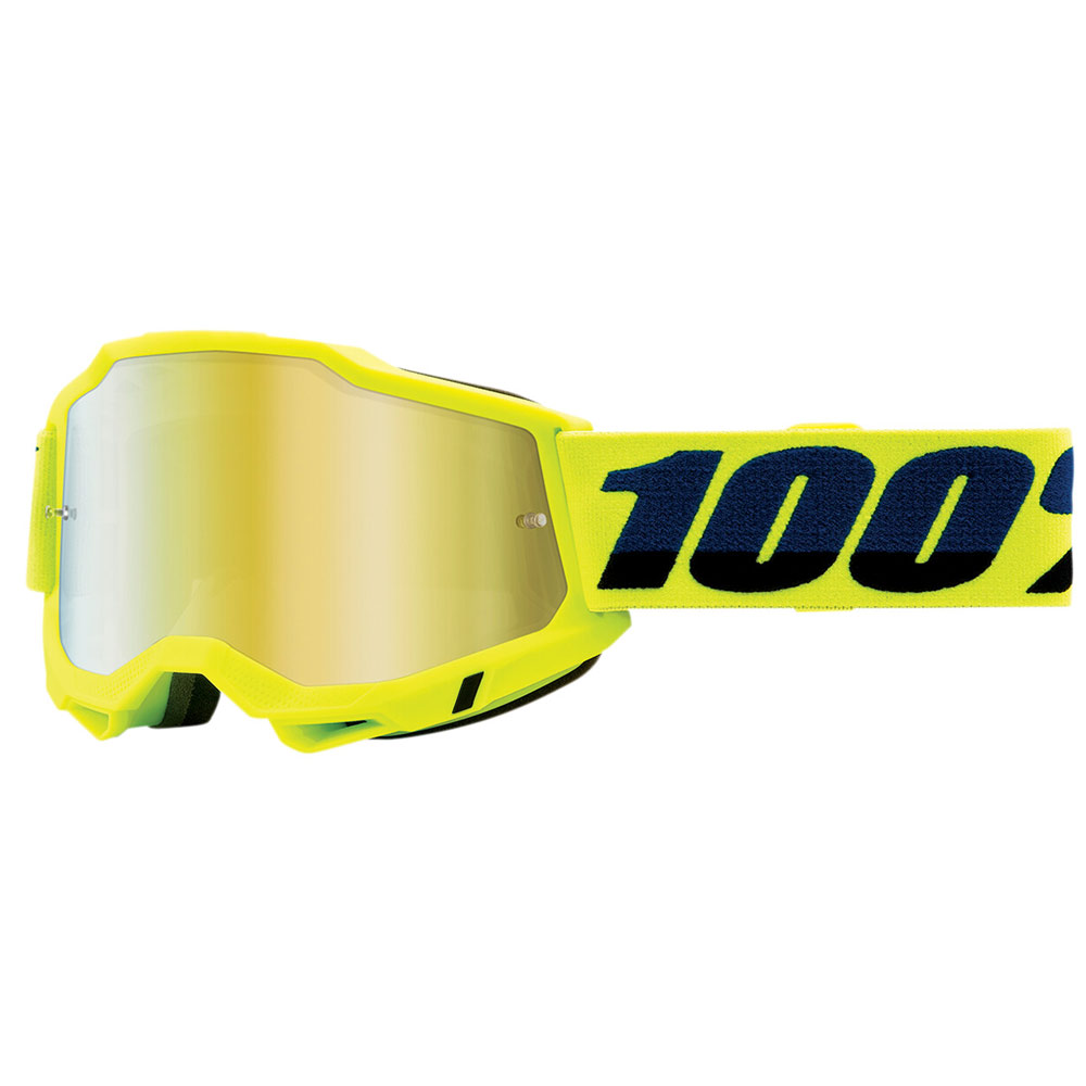100% Accuri 2 MX MTB Brille gelb verspiegelt