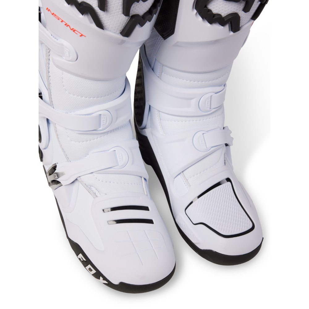 FOX INSTINCT Motocross Stiefel Weiss