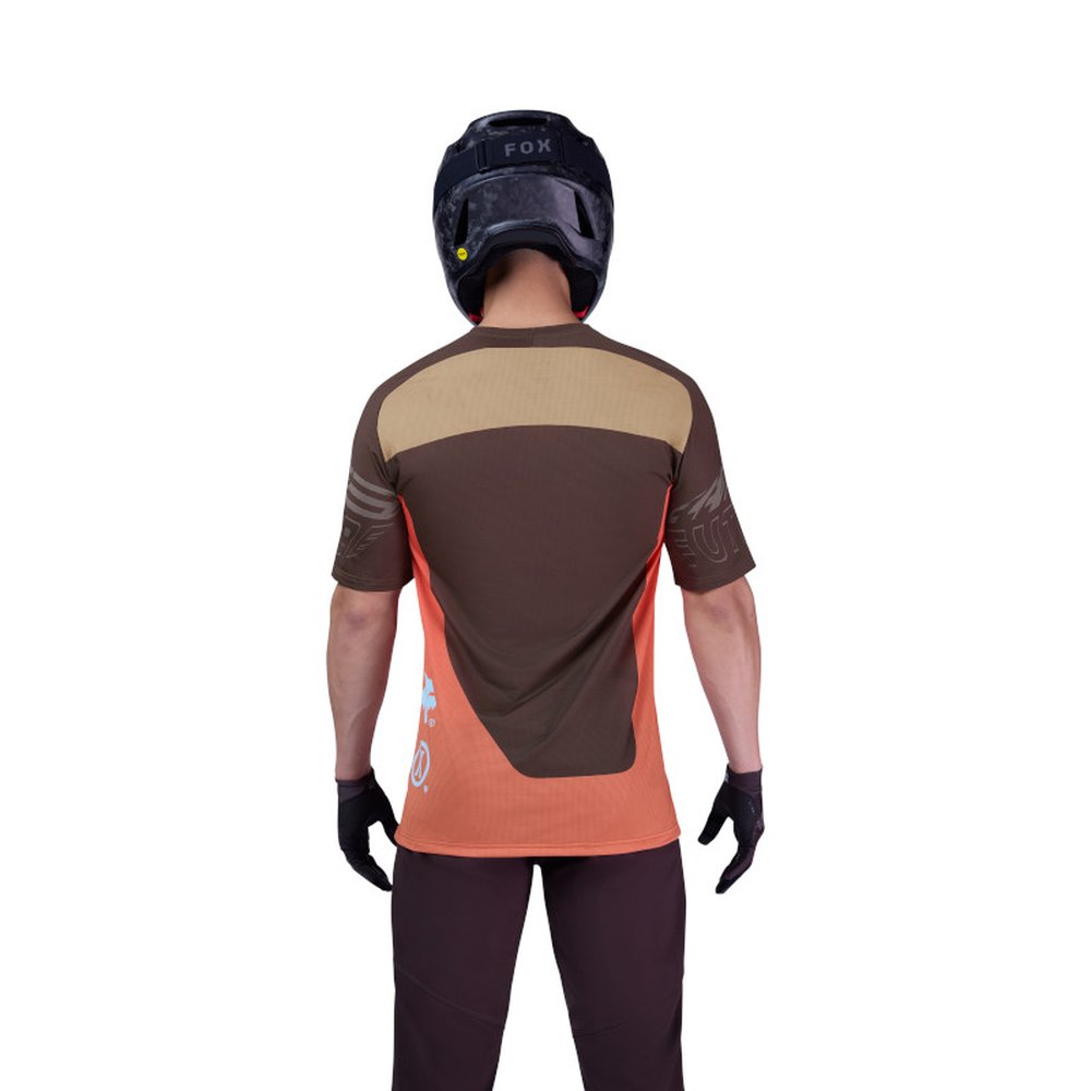 FOX FLEXAIR SS JERSEY ELEVATED kurzärmlig Cocoa