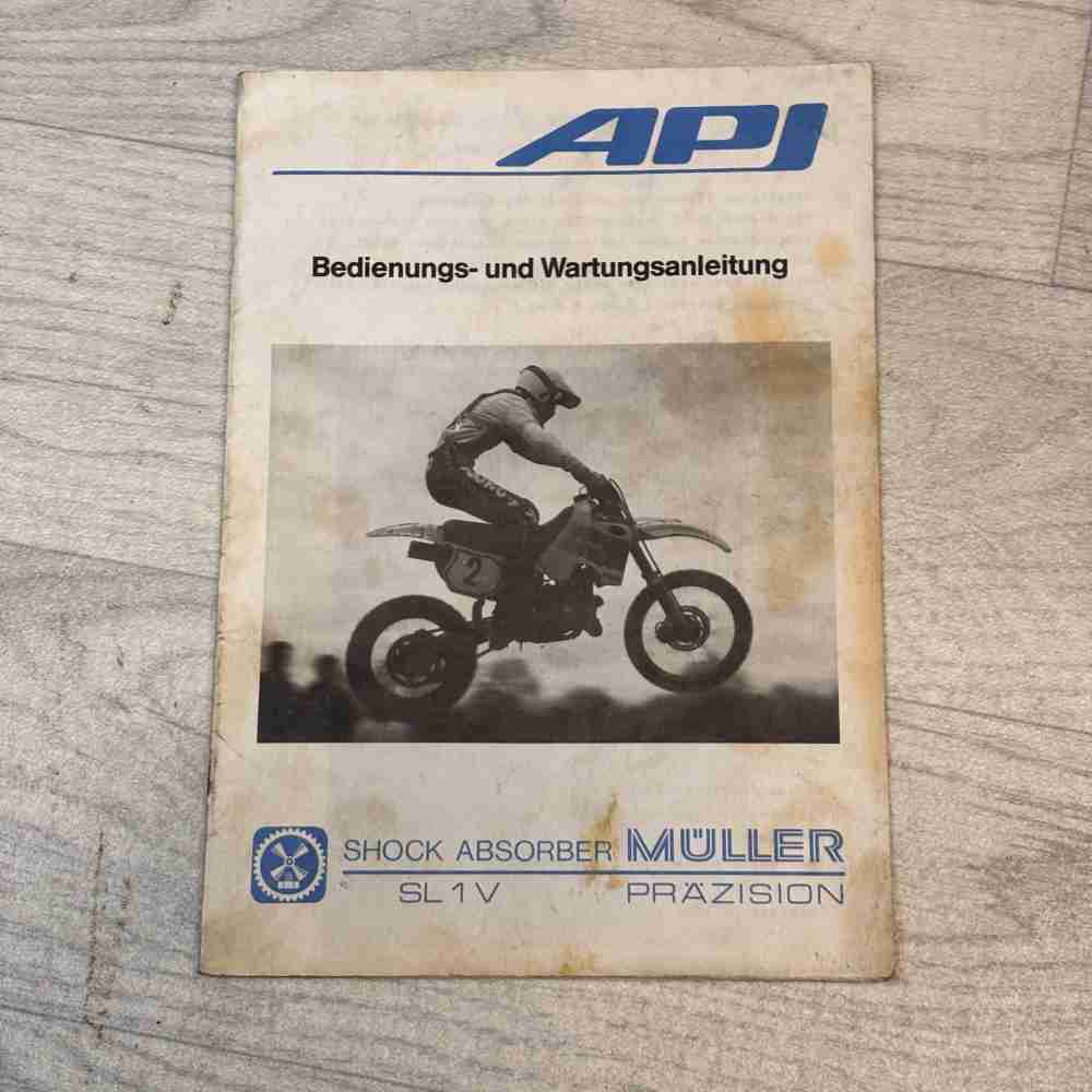 APJ Shock Absorber SL1V Müller Präzision Bedienungs- und Wartungsanleitung gebraucht