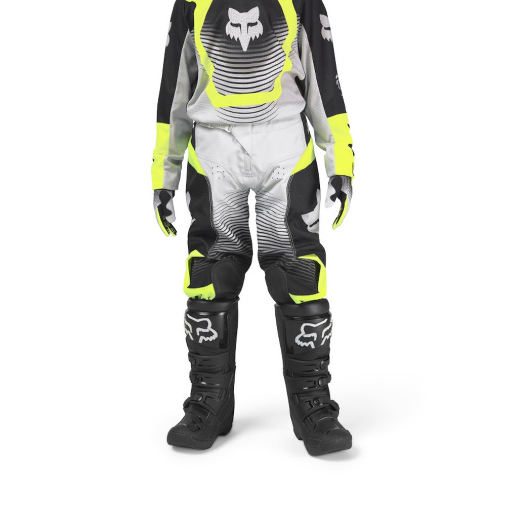 FOX YOUTH 180 COLLECT PANT Motocross Hose für Kinder Grau/Gelb