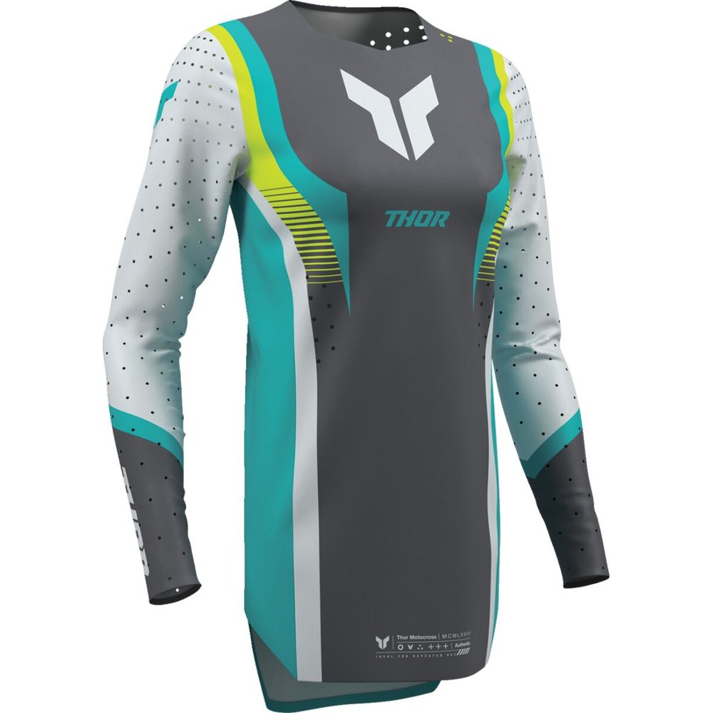THOR Sportmode Velocity Frauen Jersey grau/Aqua blau