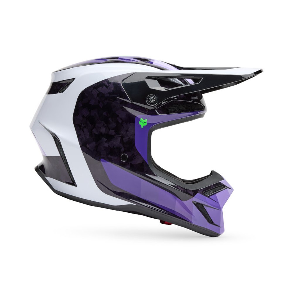 FOX V3 RS GRID Motocross Helm Schwarz/Purple