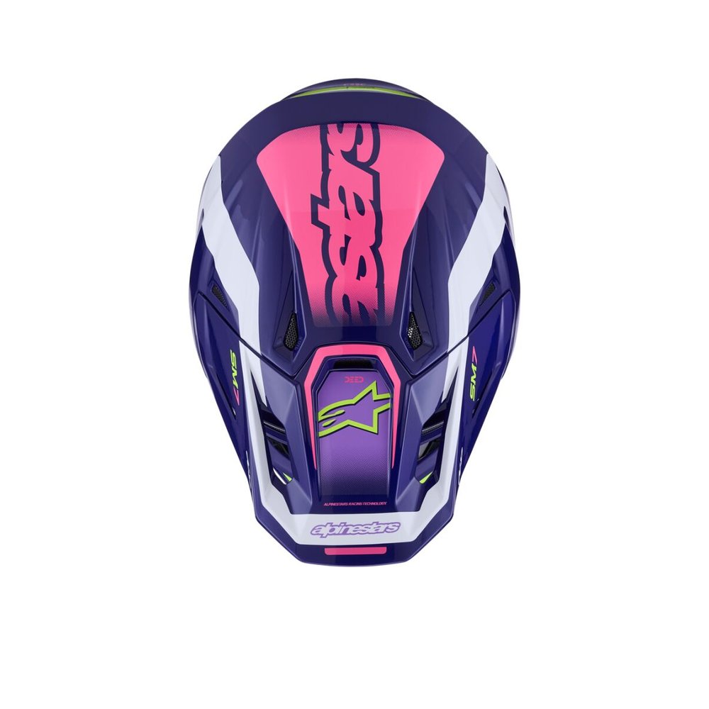 ALPINESTARS Supertech M7 Deed Motocross Helm lila/pink