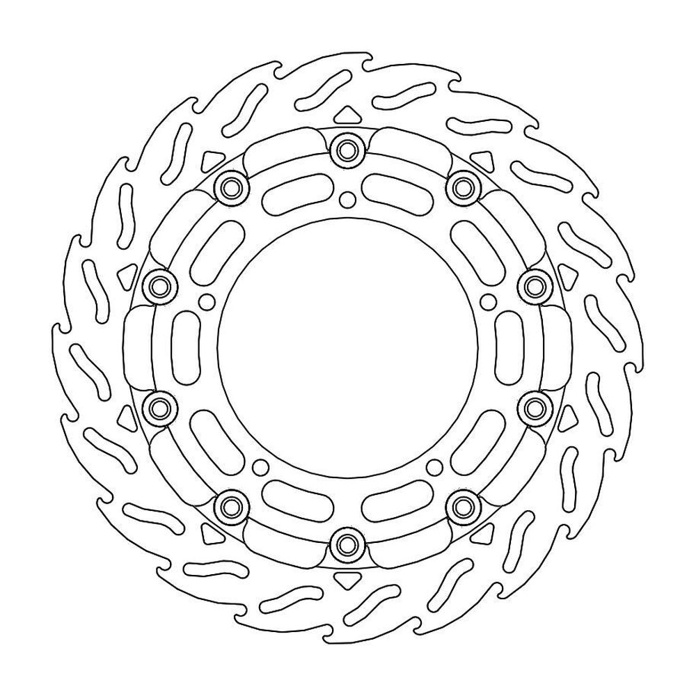 MOTO-MASTER Bremsscheibe Flame vorne L