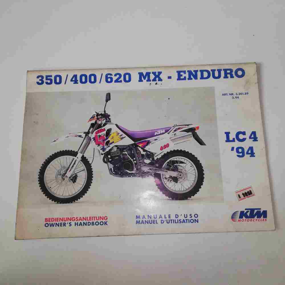 KTM LC4 350/400/620 MX Enduro 1994 Motorrad-Handbuch gebraucht