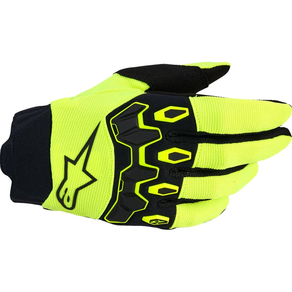 ALPINESTARS Full Bore V2 Youth Kinder Handschuhe neon gelb/schwarz