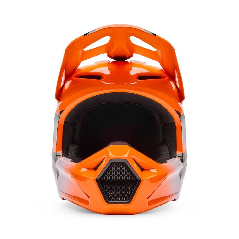 FOX YOUTH V1 SHIELD HELMET Motocross Helm für Kinder Neon Orange
