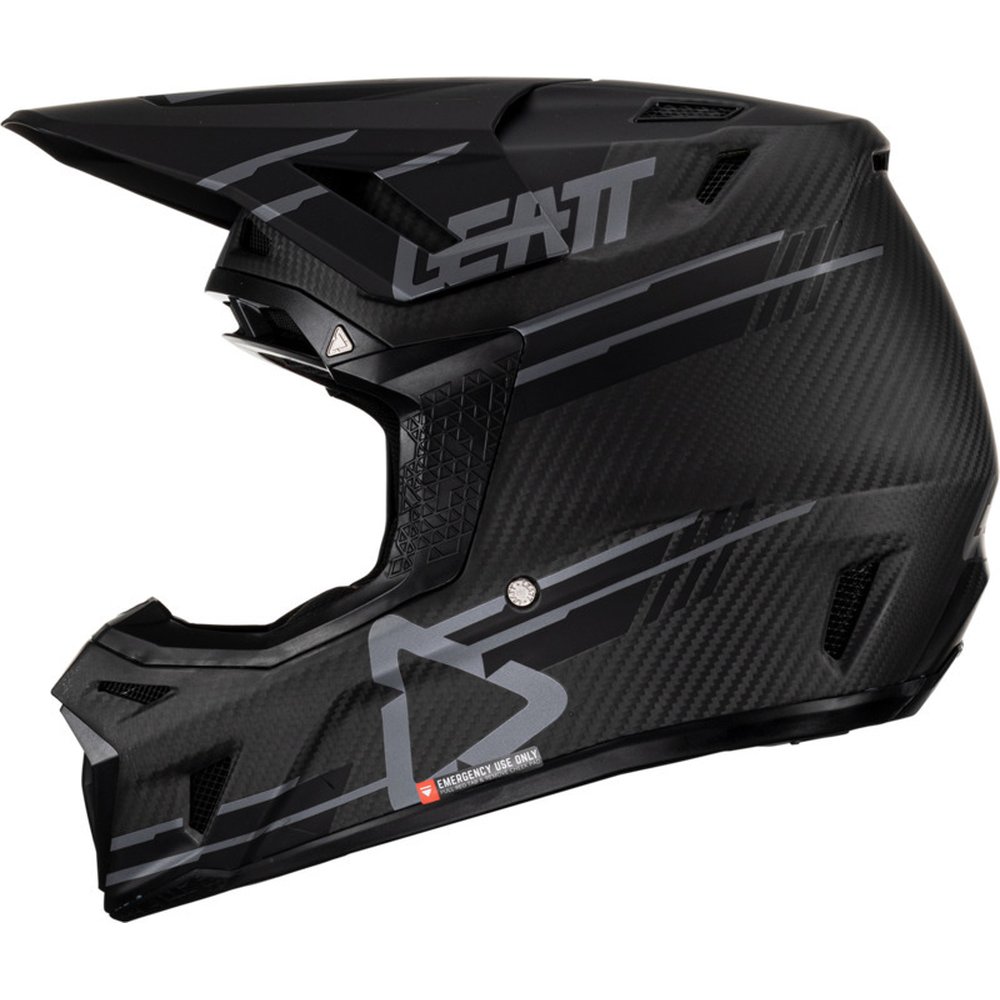 LEATT 9.5 Carbon 23 Motocross Helm schwarz + Brille
