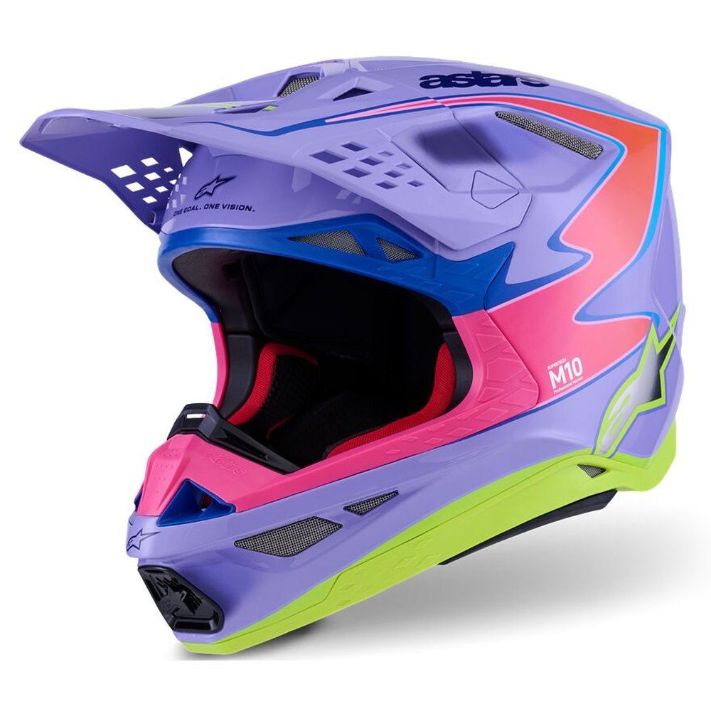 ALPINESTARS Supertech M10 Jett Lawrence Motocross Helm lila/pink