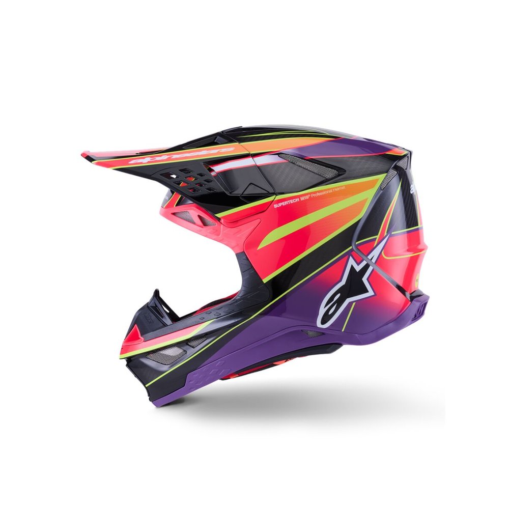 ALPINESTARS Supertech M10 Era Motocross Helm pink/violett/gelb