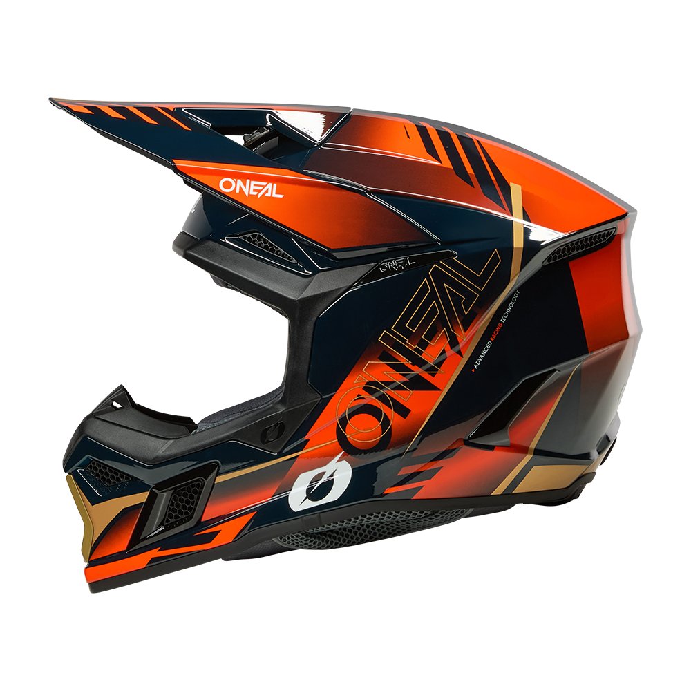 ONEAL 3SRS Motocross Helm Haze blau/orange/gold ONEAL 3SRS Motocross Helm Haze blau/orange/gold