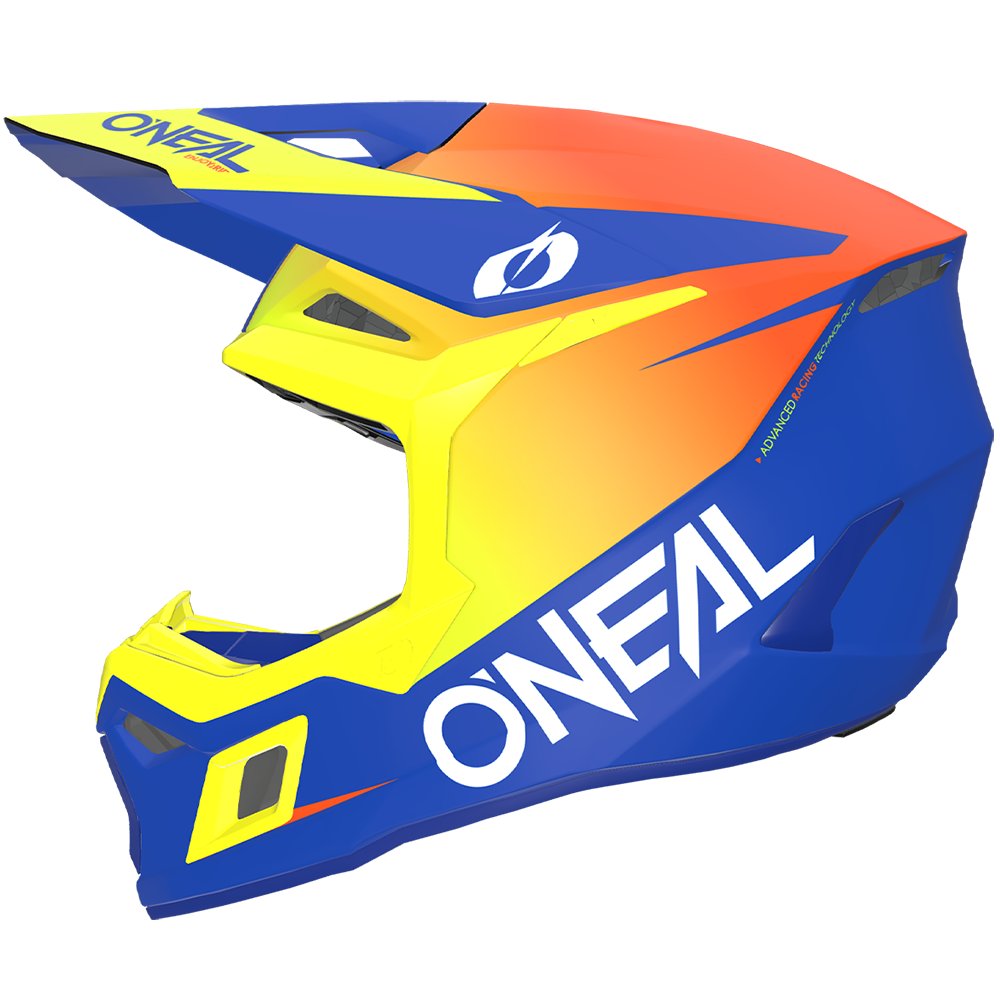 ONEAL 3SRS Youth Kinder Helm Solid blau/neon gelb