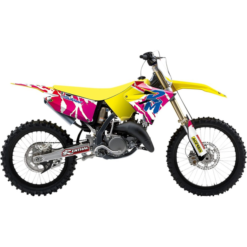 BLACKBIRD RACING Dekorsatz mit Sitzbankbezug Retro Suzuki RM BLACKBIRD RACING Dekorsatz mit Sitzbankbezug Retro Suzuki RM