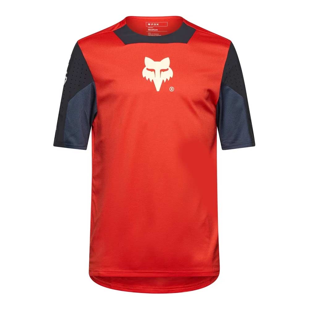 FOX DEFEND SS JERSEY ELEVATED kurzärmlig Neon Rot