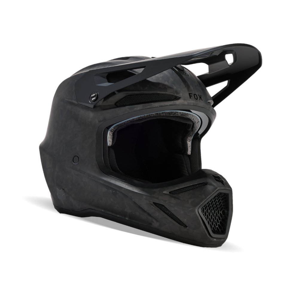 FOX V3 RS CARBON SOLID Motocross Helm Matt Schwarz
