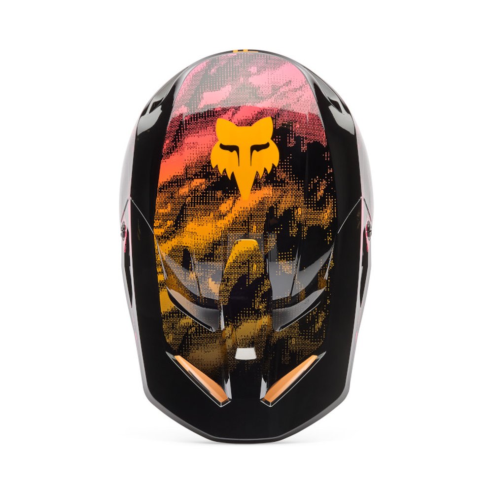 FOX YOUTH V1 KAIROS HELMET Motocross Helm für Kinder Tangerine