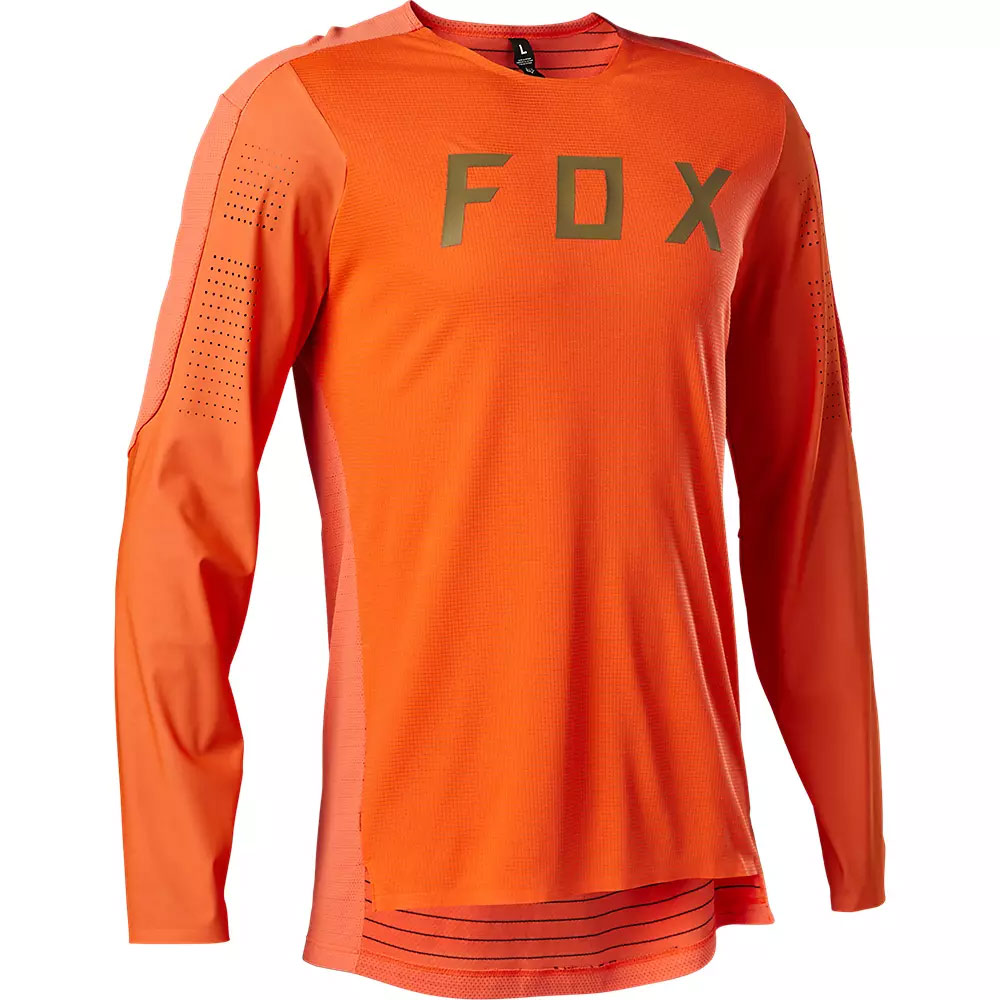 FOX Flexair Pro langärmliges MTB Jersey flo orange