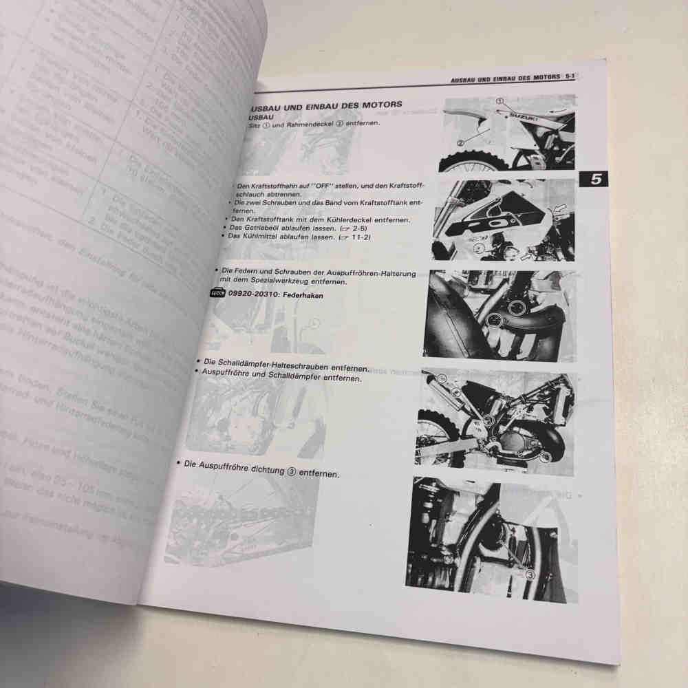 SUZUKI RM 250 1999 99011-37E53-01K Motorrad-Handbuch gebraucht