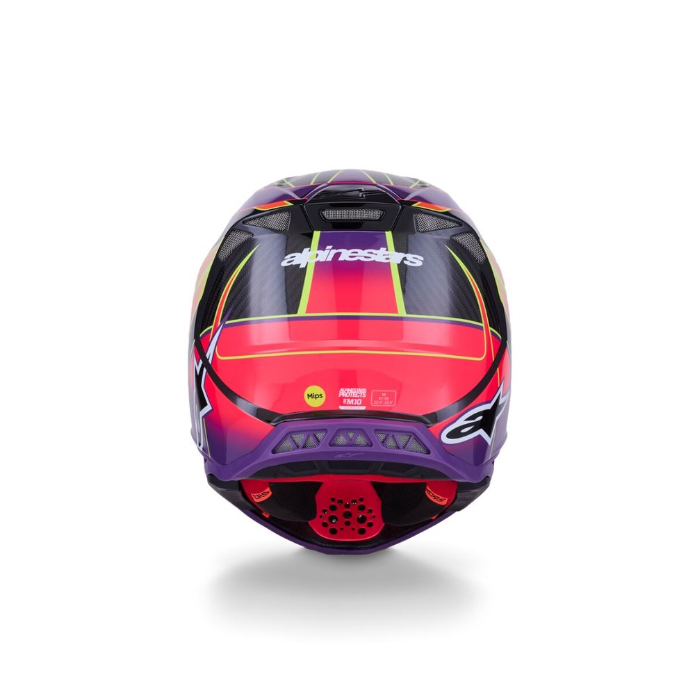 ALPINESTARS Supertech M10 Era Motocross Helm pink/violett/gelb