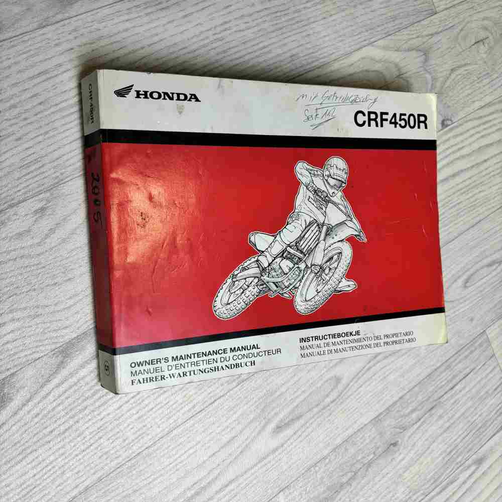 HONDA CRF 450 R 2005 69MEN610 00X69-MEN-6100 Motorrad-Handbuch gebraucht