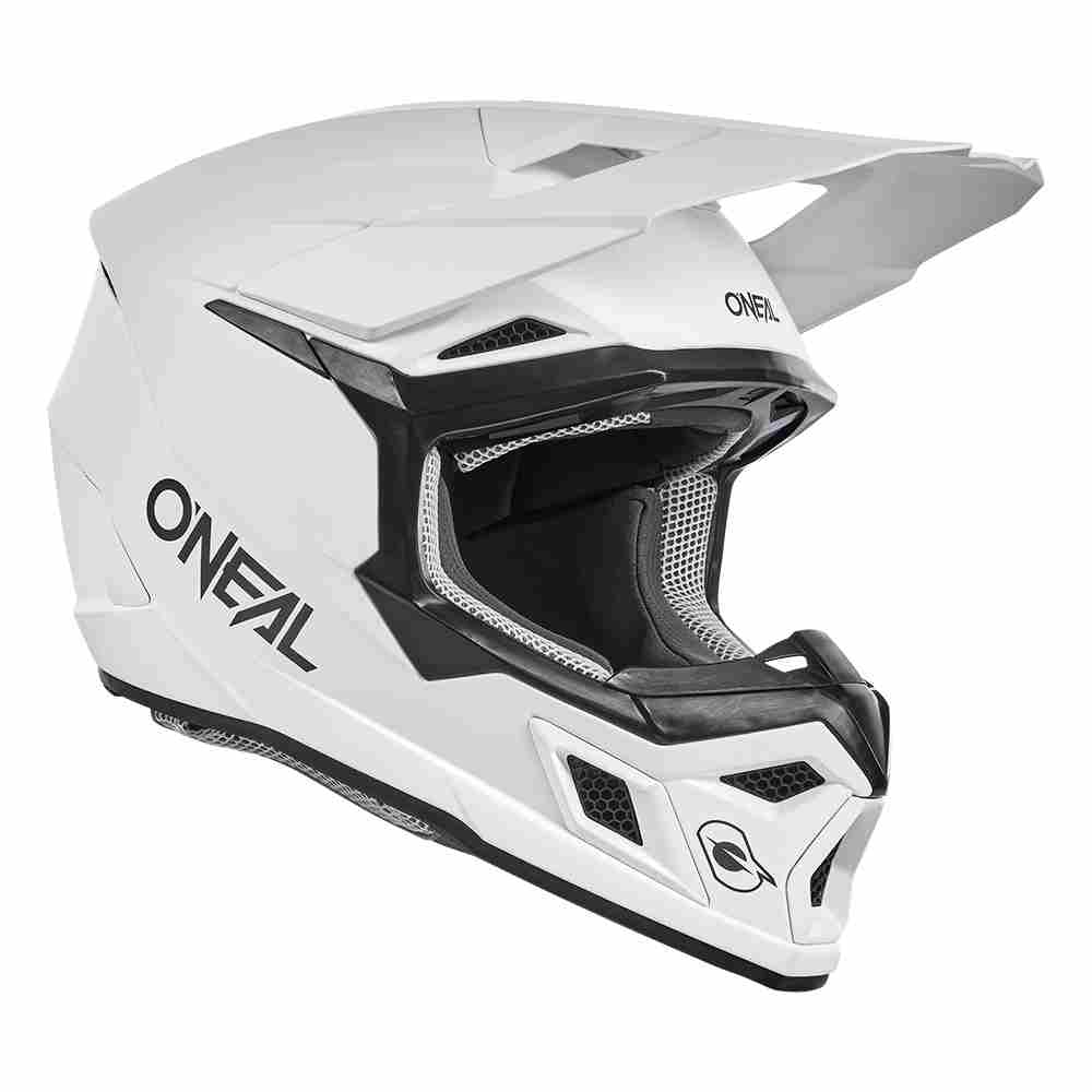 ONEAL 3SRS Solid Motocross Helm weiss