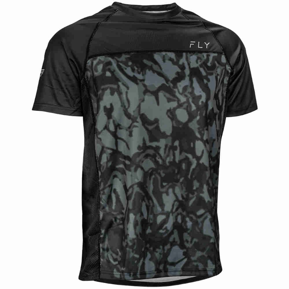 FLY Super D Jersey schwarz Evergreen camo