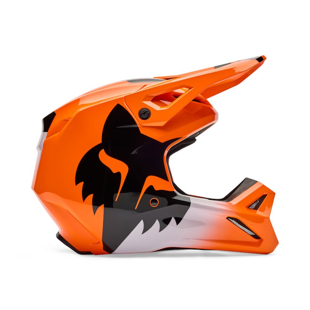 FOX YOUTH V1 SHIELD HELMET Motocross Helm für Kinder Neon Orange