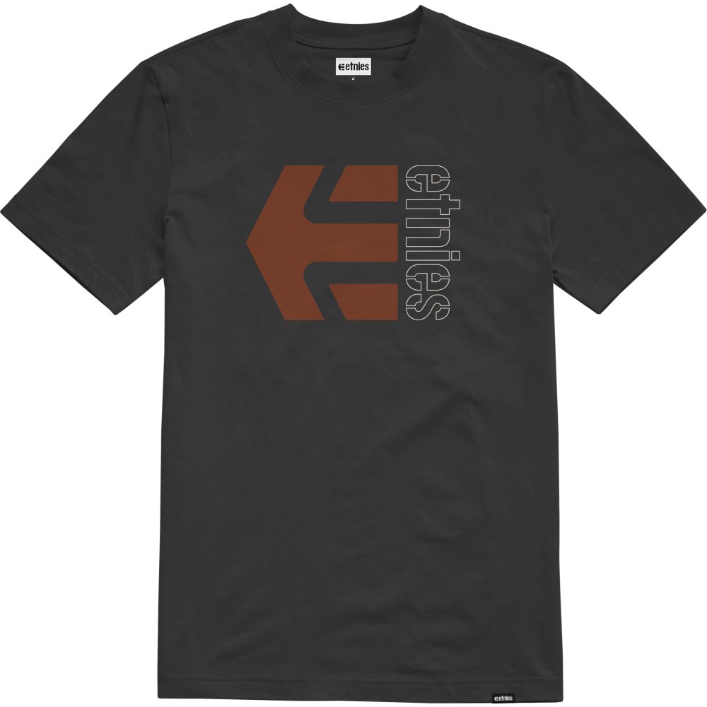 ETNIES Corp Combo Tee T-Shirt schwarz sangria