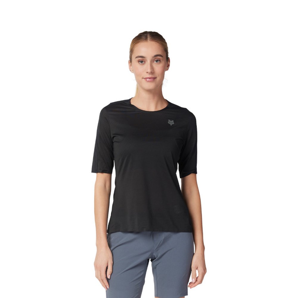 FOX W FLEXAIR ASCENT SS JERSEY kurzärmlig für Frauen Schwarz